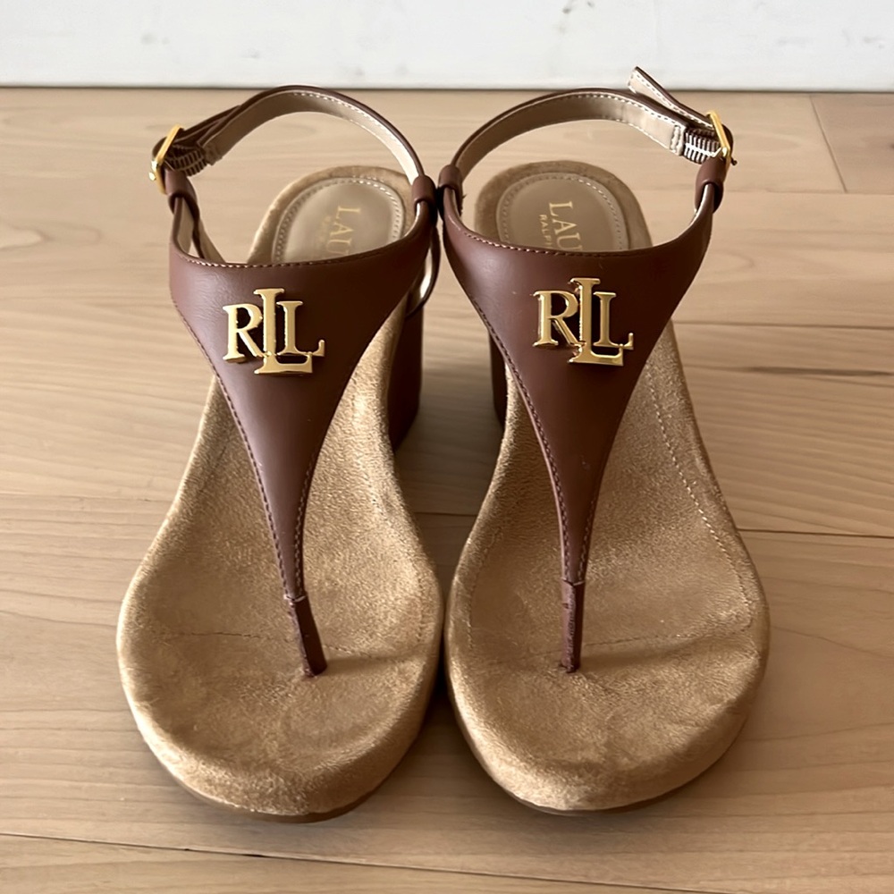 Brown Ralph Lauren Wedges